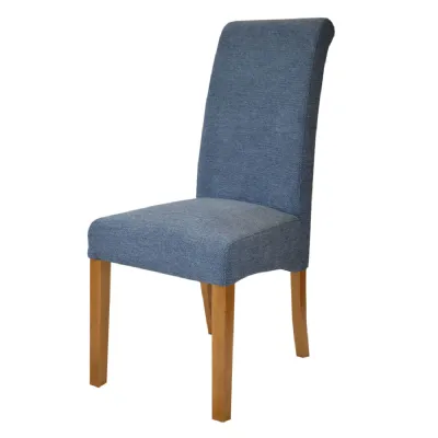 Naples Denim Chair (Oak legs)