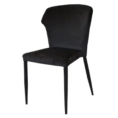 Osaka Velvet Black Chair