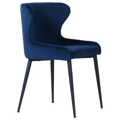 Orbit Chair Navy Velvet