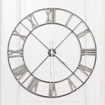 Extra Large 110cm Vintage Metal Wall Clock