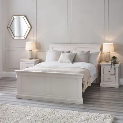 Clermont 135Cm Double Bed Surf White