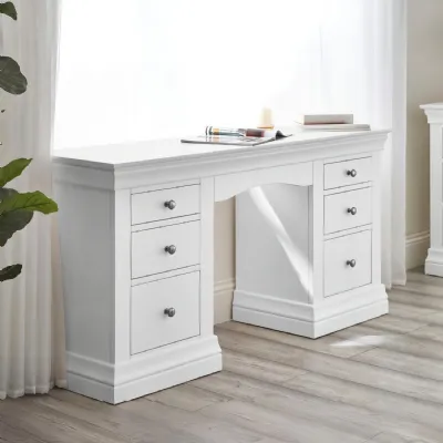 Clermont Dressing Table Surf White