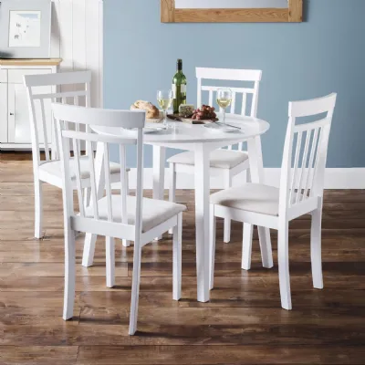 Set Of 2 Coast White Dining Chairs