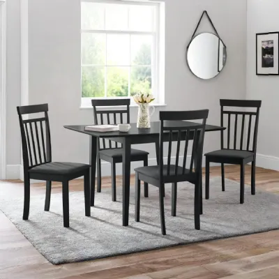 Set Of 2 Coast Black Dining Chairs