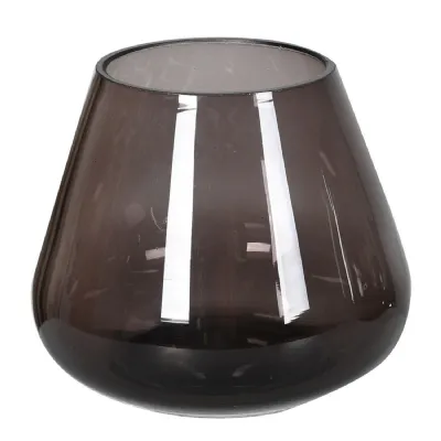 Smoked Sloped Candle Holder