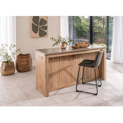Modern Green PU Leather Counter Stool with Curved Back and Black Sled Base