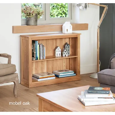 Mobel Oak Low Bookcase