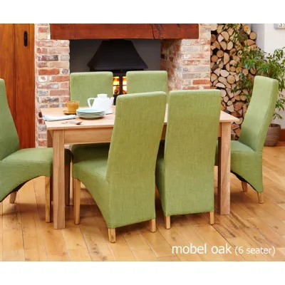Mobel Oak 150cm Dining Table (4 6 Seater)