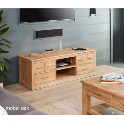 Mobel Oak Widescreen Television Cabinet
