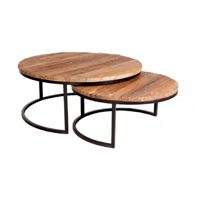 Railway Sleeper Coffee Tables Set of 2