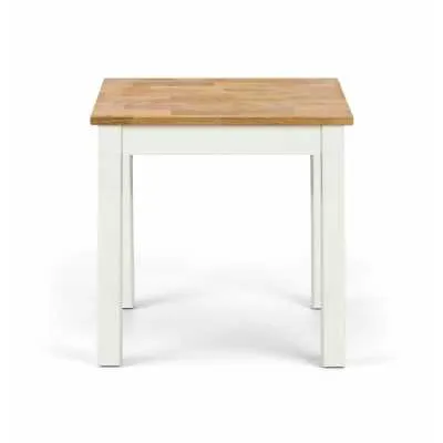 Coxmoor Lamp Table Ivory And Oak