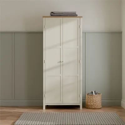 Coxmoor Wardrobe Ivory and Oak