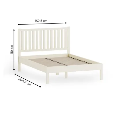 Coxmoor 150cm Bed Ivory