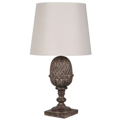 Distressed Acorn Lamp