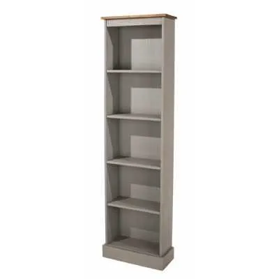 Corona Grey Tall Narrow Bookcases