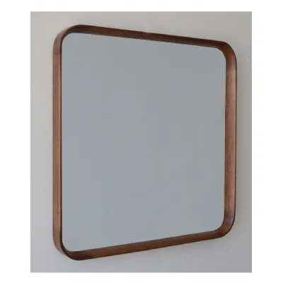 Extra Large Square Oak Wood Framed Dovetail Wall Mirror