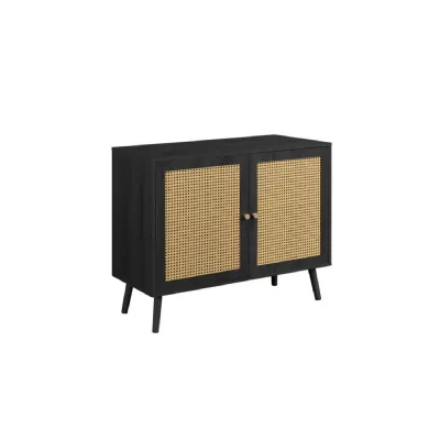 Croxley Rattan 2 Door Sideboard Black