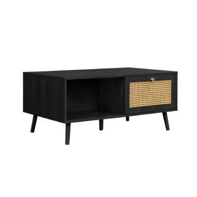 Croxley Rattan Coffee Table Black