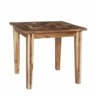 Reclaimed Wood 85cm Small Square Dining Table