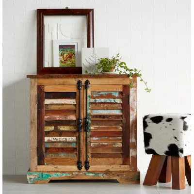 Reclaimed Wood 2 Door Small Sideboard