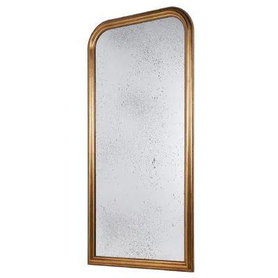 Distressed Gold Frame Wall Mirror