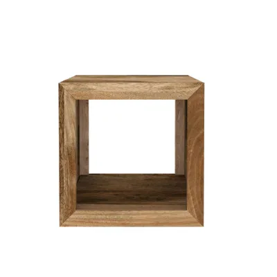 Modern Mango Wood 1 Hole Display Shelving Unit