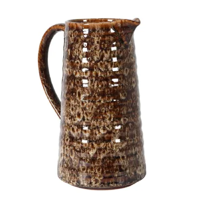 Large Mottled Brown Jug