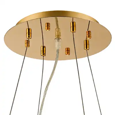 Additions 600mm, 3m Suspension Plate c w Power Cable For Lowering Flush Fittings, French Gold, Max Load 40kg (ONLY TESTED FOR OUR RANGE OF PRODUCTS)