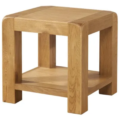 Lamp Table With Shelf