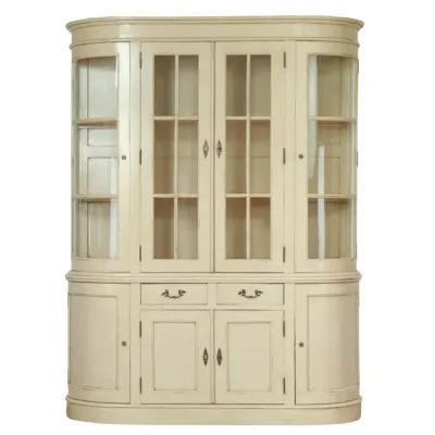 Large Vintage Cream Mahogany Dresser