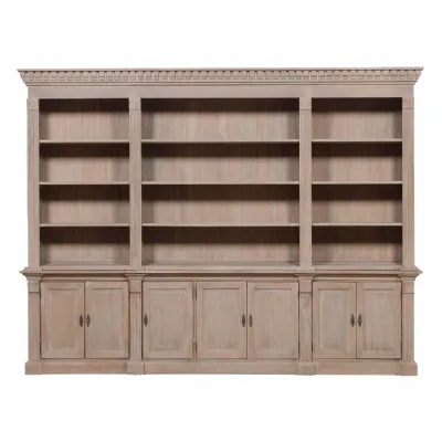 Cedar Wood Triple Bookcase