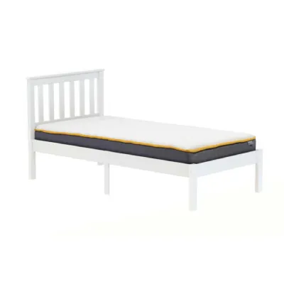 90cm Denver Low End Bed White