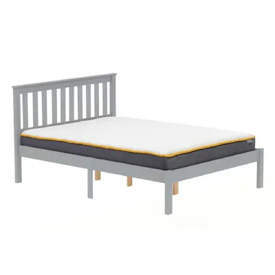 150cm Denver Low End Bed Grey