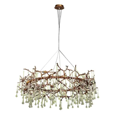 Olive Gold Chandelier