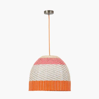 Brera Rattan Ceiling Pendant Pimento