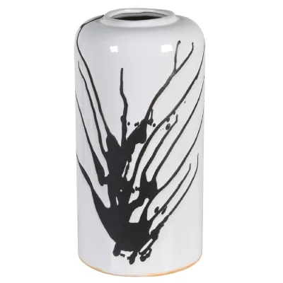 Black and White Splat Vase