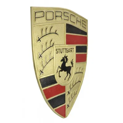 Vintage Shield Design Large Decorative Porsche Wall Plaque