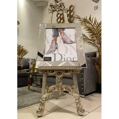 Dior Fashion Shoes Wall Art Mirror Frame