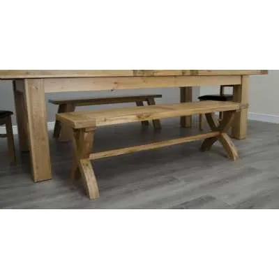 Deluxe X Leg Kitchen Dining Bench