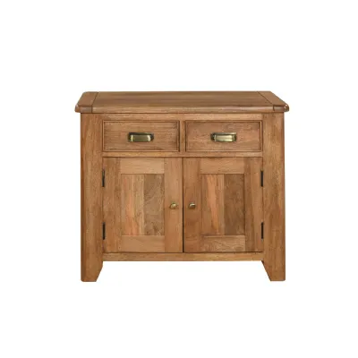 Rustic Smoked Mango Wood 2 Door Sideboard
