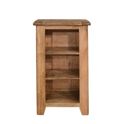 Modern Mango Wood Small Bookcase DVD Unit