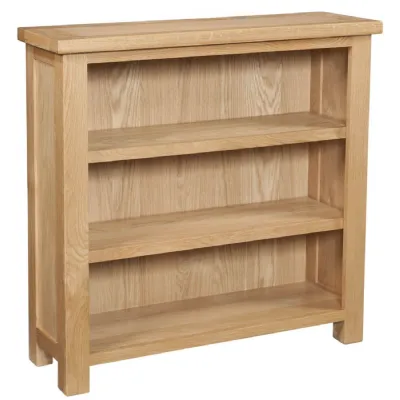 White Oak Lacquered 3ft Small Open Bookcase