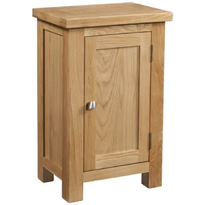 White Oak Lacquered 1 Door Cabinet