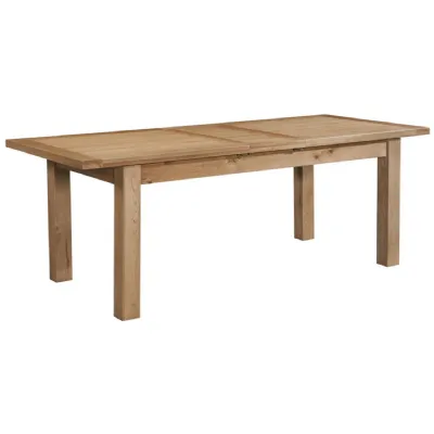 Oak Rectangular Large Extending Dining Table 8 Seater