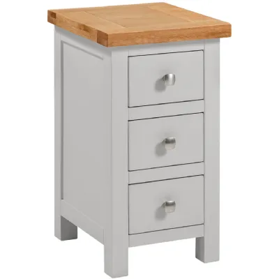 Compact 3 Drawer Bedside (DPT009 MOON GREY)