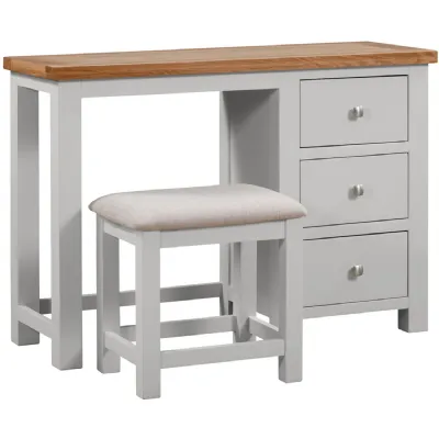 Dressing Table Plus Stool (DPT022 MOON GREY)