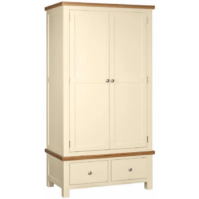 Double Robe With 2 Drawers (DPT032 IVORY (NS))