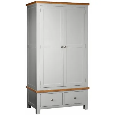 Double Robe With 2 Drawers (DPT032 MOON GREY (NS))