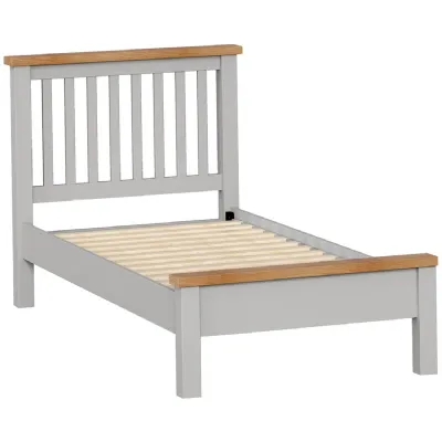 3' Slatted Bed with Top Cap (DPT044 MOON GREY)