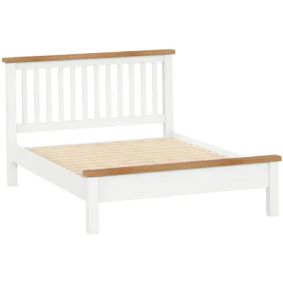 4ft6in Slatted Bed with Top Cap (DPT045 WHITE)
